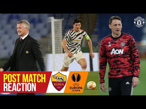 Solskjaer, Maguire et Matic réagissent pour atteindre la finale de la Ligue Europa |  AS Rome 3-2 Manchester United