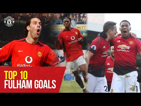 Top 10 des buts contre Fulham |  Manchester United contre Fulham |  Manchester United