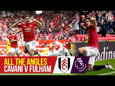 Tous les angles |  La superbe puce d'Edinson Cavani contre Fulham |  Manchester United