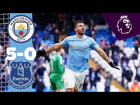 AGUERO FAIRYTALE À L'ETIHAD |  Man City 5-0 Everton Faits saillants