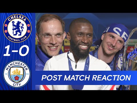 Thomas Tuchel, Rudiger et Mount réagissent à la victoire en Ligue des champions |  Chelsea 1-0 Manchester City