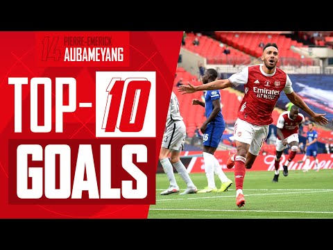 Classement des 10 meilleurs buts de Pierre-Emerick Aubameyang pour Arsenal