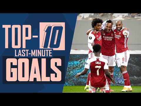 Drame tardif !  |  Classement des 10 meilleurs buts de dernière minute d'Arsenal |  Henry, Kanu, Bendtner, Aubameyang et plus