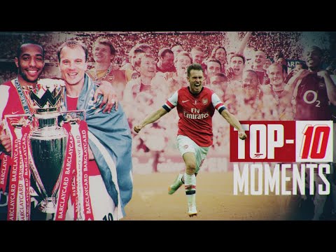 Classement des 10 meilleurs moments d'Arsenal de tous les temps !  |  Les Invincibles, Wenger, Henry, Ramsey et plus
