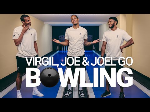 Virgil, Joe & Joel font du bowling |  Défi Kegel des défenseurs de Liverpool