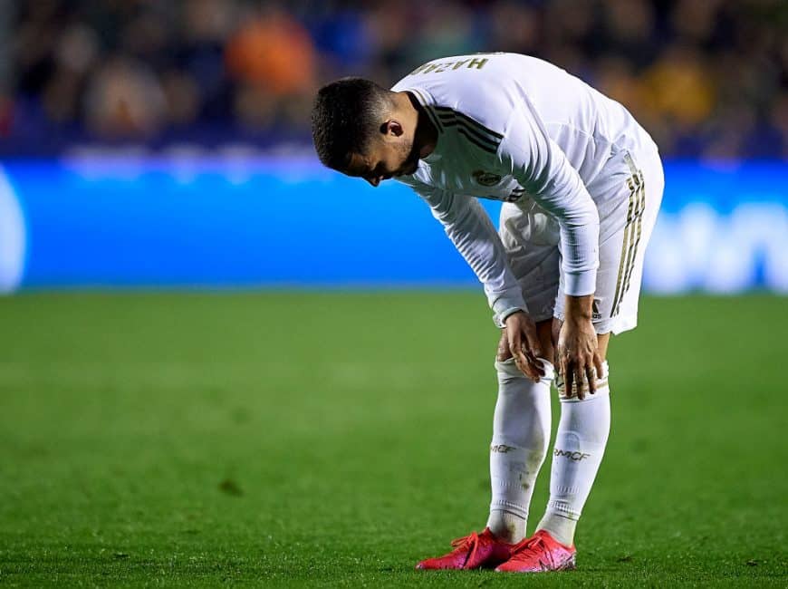 Les supporters du Real Madrid envoient un message d'Eden Hazard à Carlo Ancelotti après Grenade