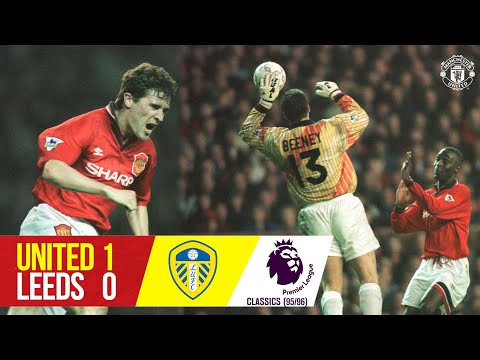 Manchester United 1-0 Leeds (95/96) |  Classiques de la Premier League |  Keane remporte une victoire inestimable en 1996