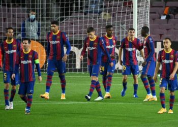 Doom & Gloom lors de la première séance d’entraînement de Barcelone après Messi