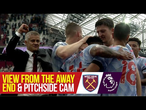 Pitchside Cam & View from the Away End |  L'héroïsme de Lingard et De Gea scelle une victoire spectaculaire à West Ham
