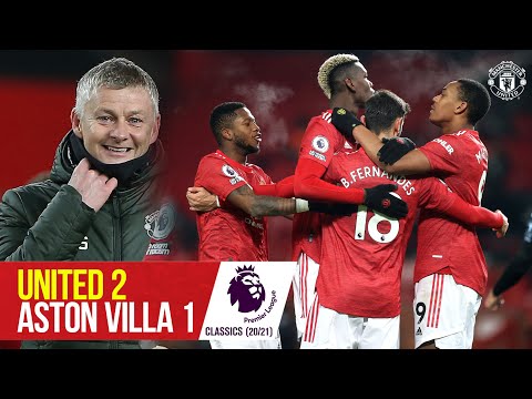 Clash classique |  Martial & Fernandes évier Villa |  Manchester United 2-1 Aston Villa (20/21)