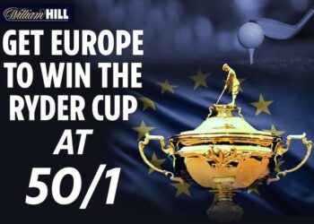 Cotes améliorées pour la Ryder Cup |  Offre William Hill Team Europe 50/1