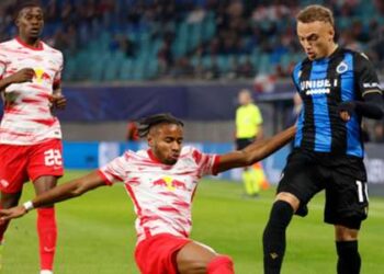 Ligue des champions : Nkunku marque alors que le RB Leipzig s’incline face au Club de Bruges