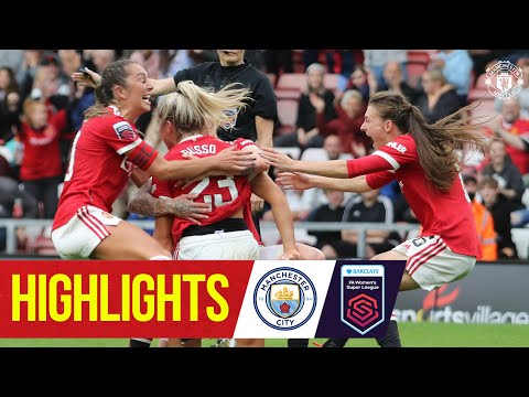 Faits saillants des femmes |  Manchester United 2-2 Manchester City |  FA Super Ligue Féminine