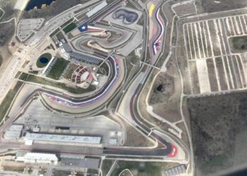 F1 US GP : comment conduire à Austin.  Courbe 1 aveugle, la force G fait peur
