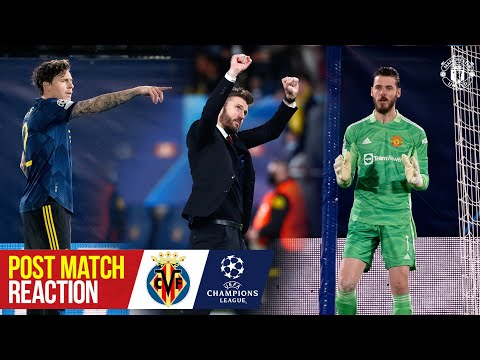 Carrick, De Gea et Lindelof réagissent à une victoire cruciale |  Villarreal 0-2 Manchester United |  UCL