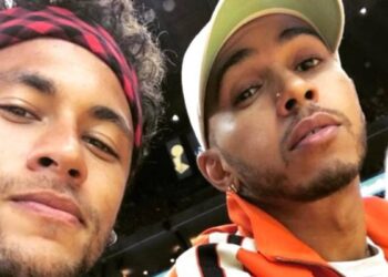 F1 GP Brésil, Lewis Hamilton au stade pour encourager son ami Neymar