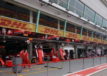 F1 Singapour, le bâtiment des stands du circuit accueille les patients Covid