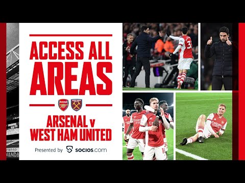 ACCÈS À TOUS LES ZONES |  Arsenal contre West Ham (2-0) |  Images inédites, dans les coulisses et plus