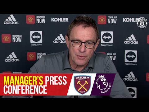 Conférence de presse des managers |  Manchester United contre West Ham United |  Ralf Rannick |  première ligue