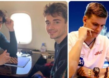 Leclerc-Sainz, quel défi d’échecs !  Et Mick Schumacher nous entraîne