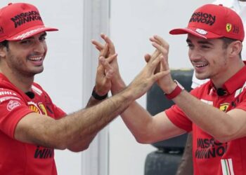 Défi F1 en Ferrari : Carlos Sainz, Charles Leclerc