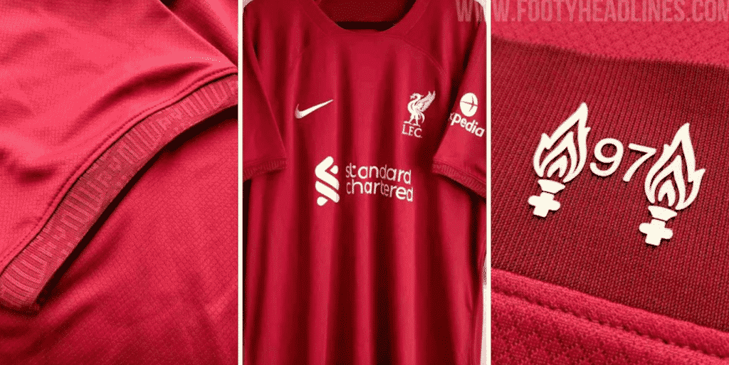 Fuite d'images de la surface du kit domicile 2022/23 de Liverpool en ligne