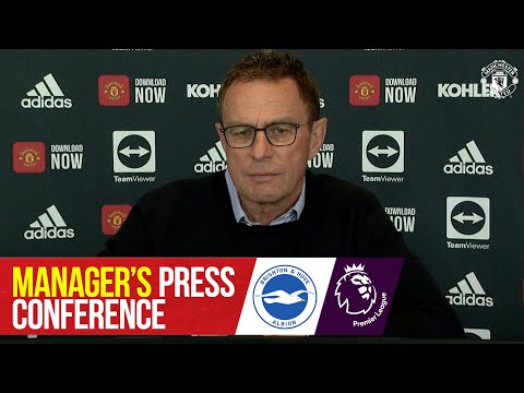Conférence de presse des managers |  Manchester United contre Brighton & Hove Albion |  Ralf Rannick