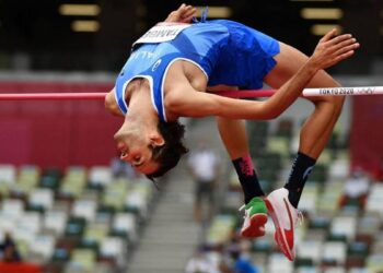 Gimbo Tamberi au NBA All Star Game dans le jeu des célébrités