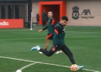 (Vidéo) Luis Diaz affiche une finition clinique à l’entraînement de Liverpool