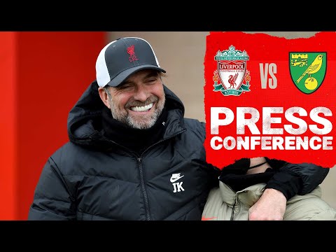 Conférence de presse de la FA Cup de Liverpool |  Ville de Norwich