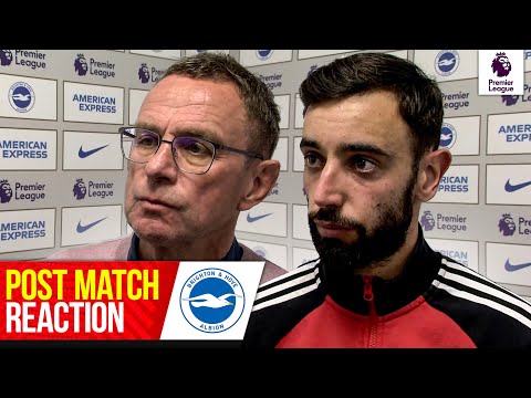 B.Fernandes et Rangnick réagissent à la défaite de Brighton |  Brighton 4-0 United