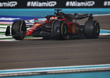 F1 GP Miami Russell premier en FP2, mais Leclerc est bon deuxième avec Ferrari