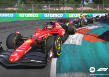 l’essai routier en avant-première avec le jeu vidéo officiel, F1 22