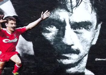 La peinture murale Anfield de Ian Rush est terminée