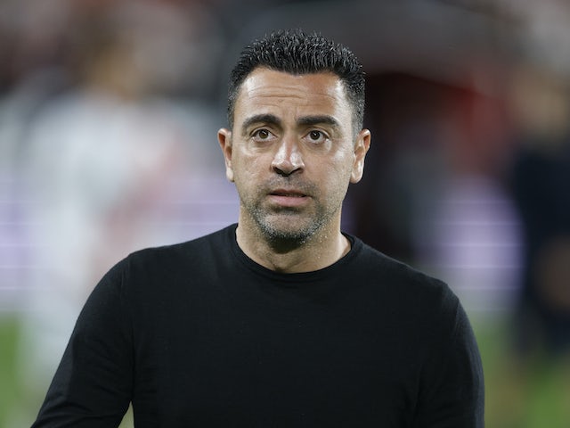 L'entraîneur barcelonais Xavi avant le match du 26 avril 2023