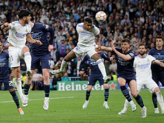 Rodrygo du Real Madrid marque son deuxième but le 4 mai 2022