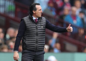 Le directeur d'Aston Villa, Unai Emery, photographié le 15 avril 2023