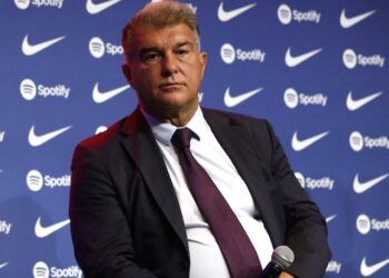 Le président de Barcelone Joan Laporta photographié le 5 août 2022