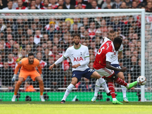 Thomas Partey marque pour Arsenal contre Tottenham Hotspur le 1er octobre 2022