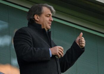 Todd Boehly, copropriétaire et président de Chelsea, avant le match du 18 avril 2023