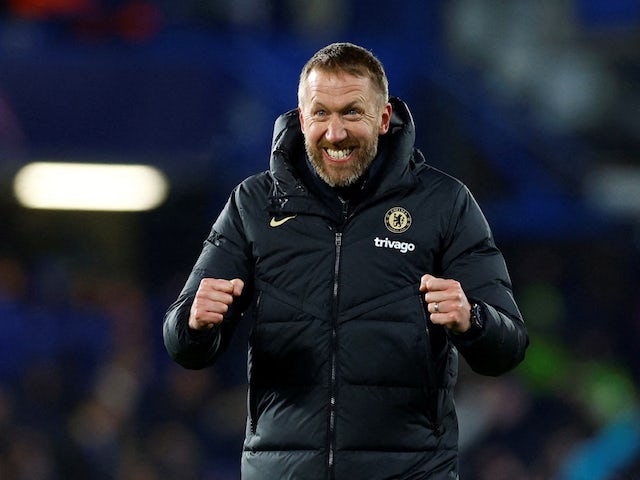 L'entraîneur-chef de Chelsea Graham Potter après la victoire de la Ligue des champions contre le Borussia Dortmund le 7 mars 2023.