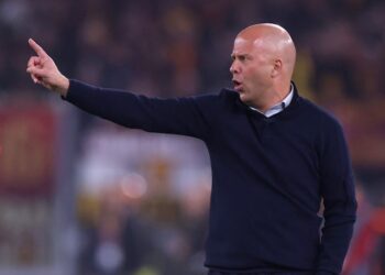 L'entraîneur de Feyenoord, Arne Slot, le 20 avril 2023