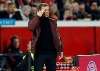 L'entraîneur du Bayern Munich, Julian Nagelsmann, le 19 mars 2023