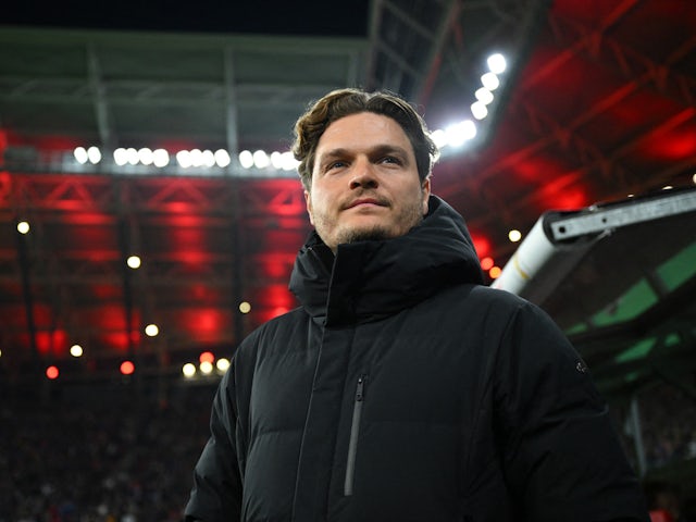 L'entraîneur du Borussia Dortmund Edin Terzic avant le match du 5 avril 2023