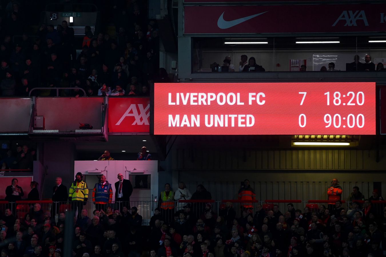 202223 meilleures photos - Tableau de bord Liverpool 7-0 Man Utd