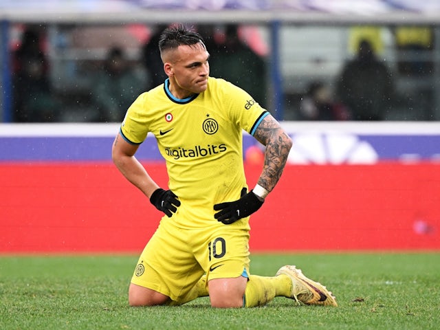 Lautaro Martinez de l'Inter Milan photographié le 26 février 2023