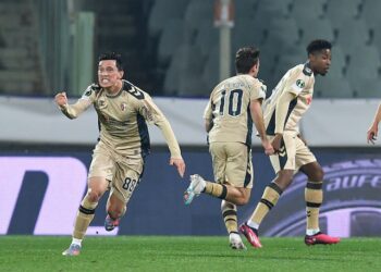 Andre Castro de Braga célèbre son premier but le 23 février 2023