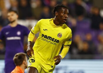 Nicolas Jackson célèbre le but de Villarreal le 13 octobre 2022