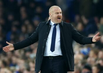Le manager d'Everton, Sean Dyche, photographié le 27 avril 2023