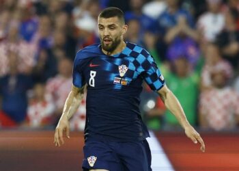 Le Croate Mateo Kovacic en action le 18 juin 2023